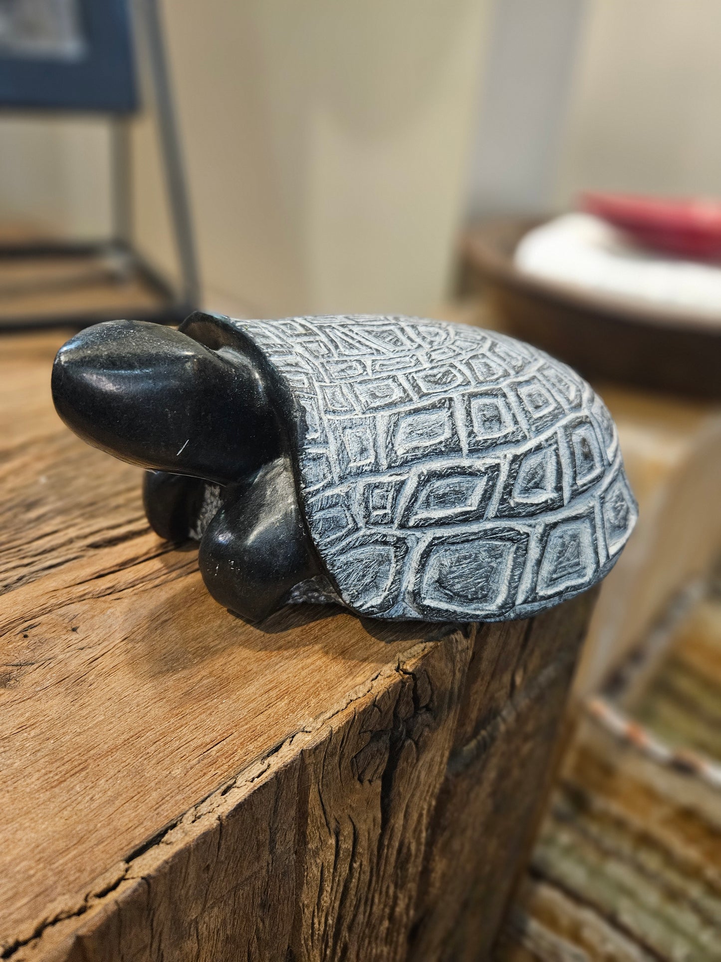 Serpentine Turtle Sculpture