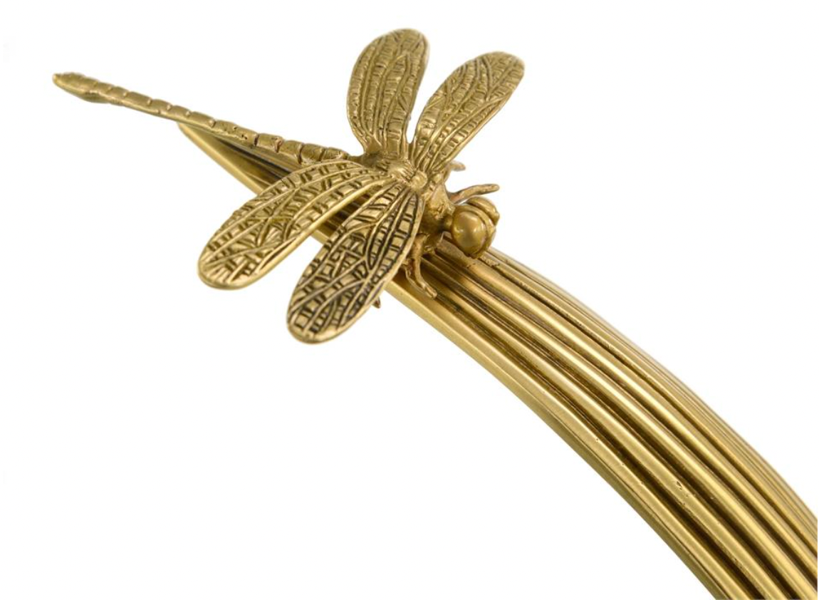 Dragonfly on Lemongrass - Brass
