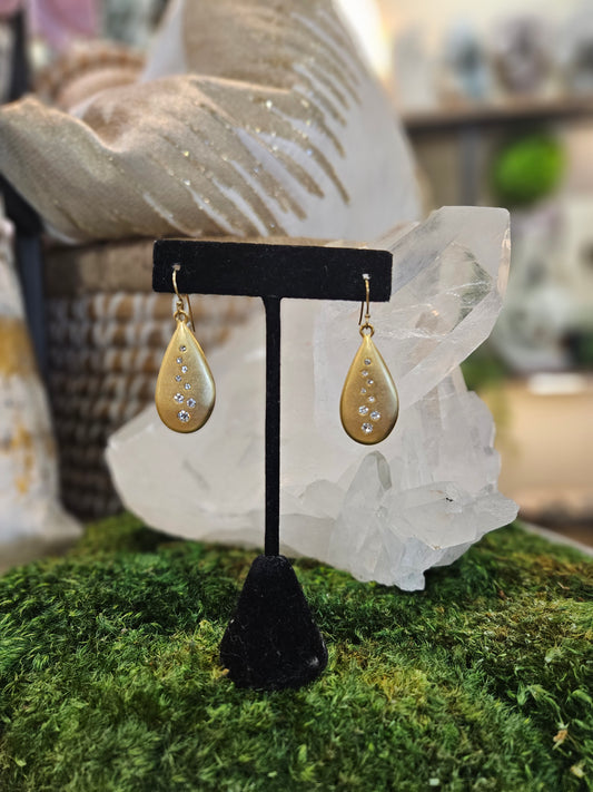 Gold & Crystal Earrings