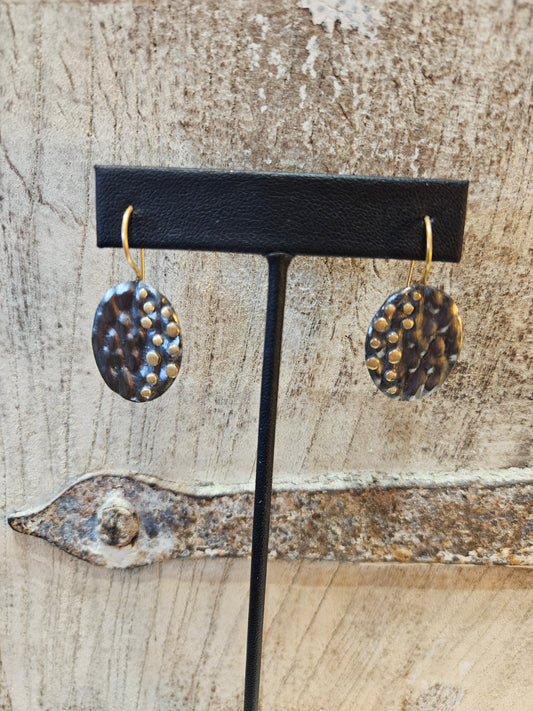 Rhodium & Gold Earrings