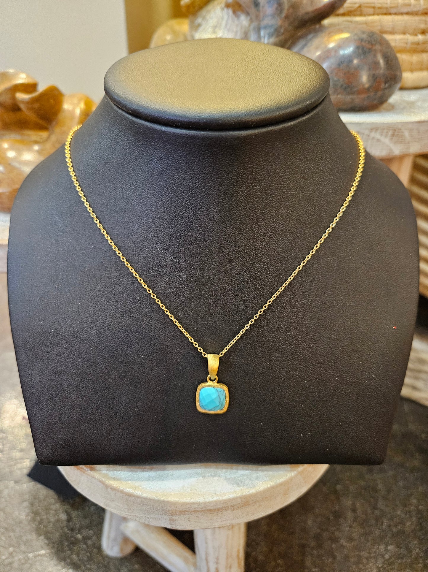 Turquoise & Gold Necklace