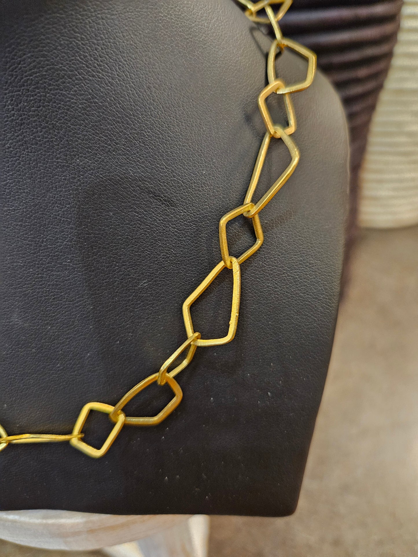 Gold & Silver Geometric Necklace