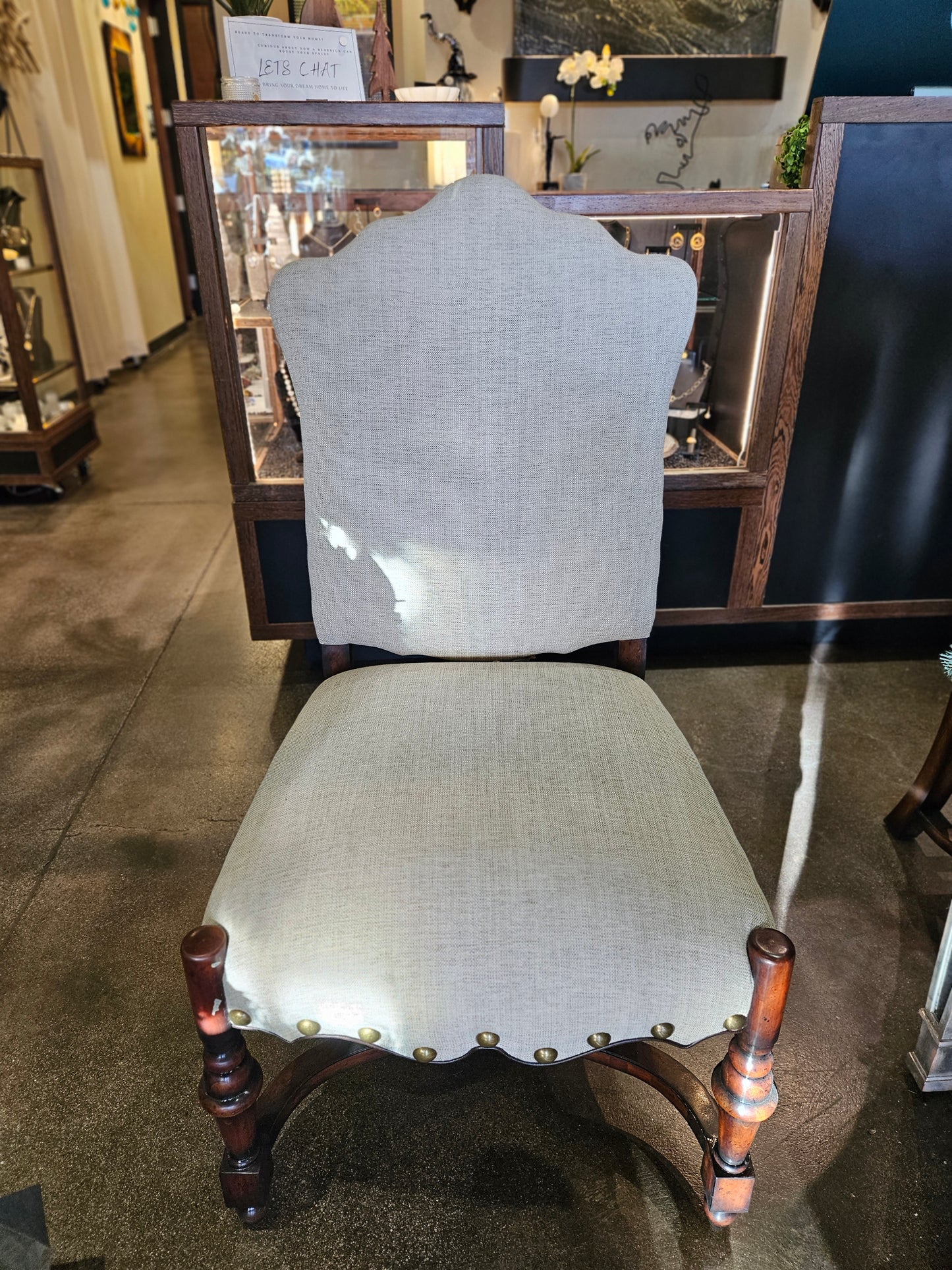 French Linen Dining Side Chair by John Richard