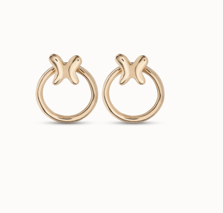 Gold Butterfly Earrings - UNO