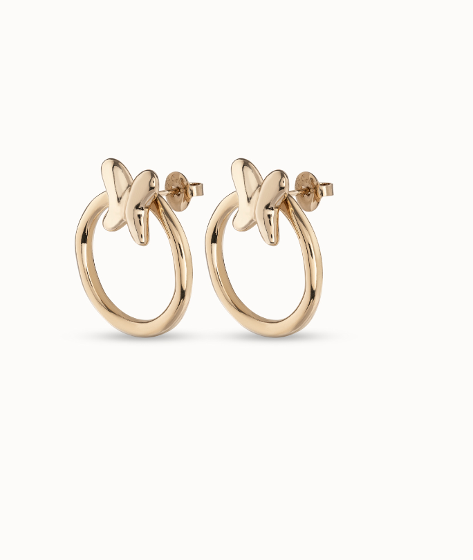 Gold Butterfly Earrings - UNO