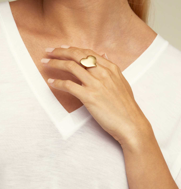 Gold Heart Ring - UNO