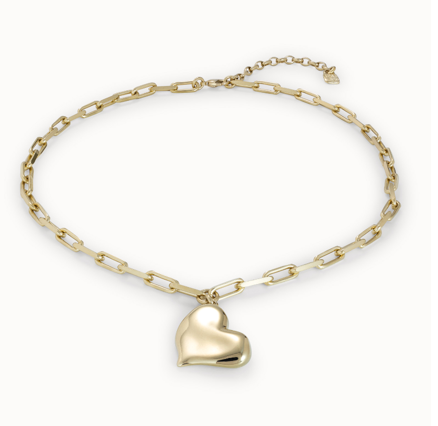 Gold "Heart Beat" Necklace - UNO