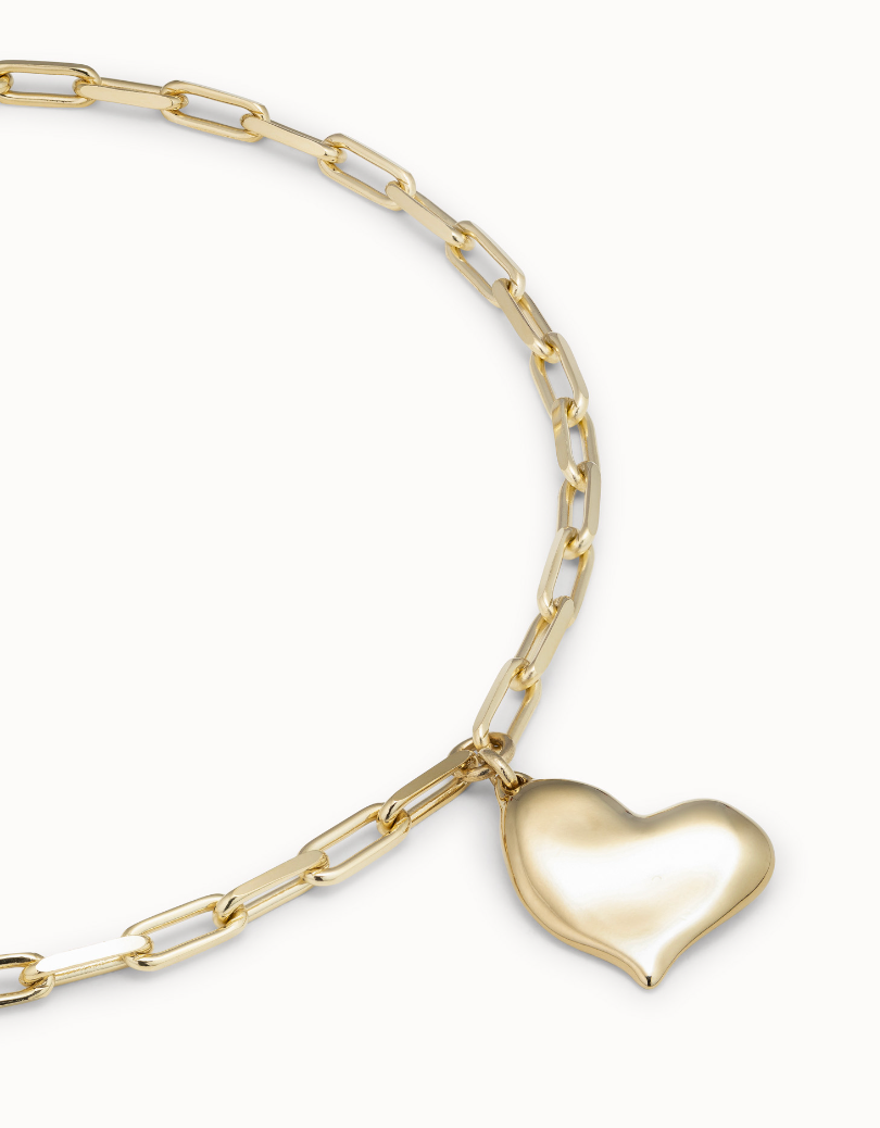 Gold "Heart Beat" Necklace - UNO