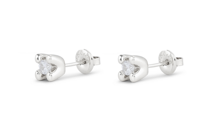 Sterling Silver & Cubic Zirconia Studs