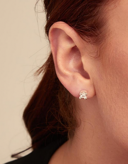 Sterling Silver & Cubic Zirconia Studs