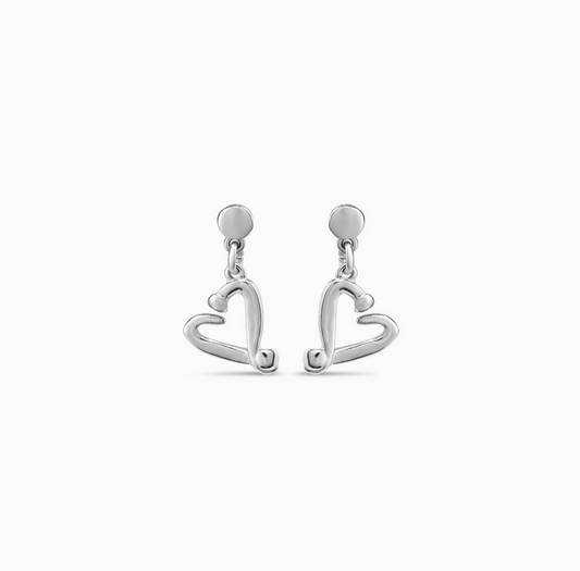 Sterling Silver Heart Earrings