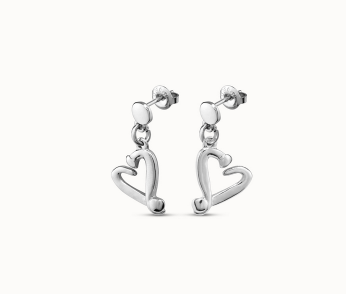 Sterling Silver Heart Earrings