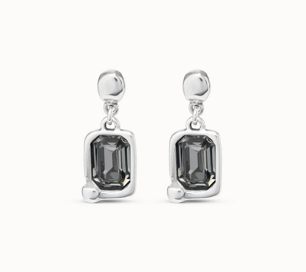 Sterling Silver & Crystal Earrings - UNO